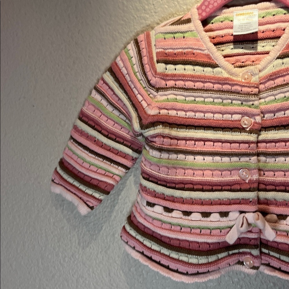 Gymboree Baby Girl’s Vintage Cardigan Sweater Grown With Love Size 12-18 Months - Picture 5 of 7